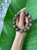 Vietnamese Wild Agarwood Bracelet Beads - Figure Flower - Grade AAA