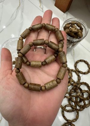 Wild Agarwood Bracelet ,Cylindrical bracelet , Agarwood From Quang Binh Vietnamese, For Men and Women