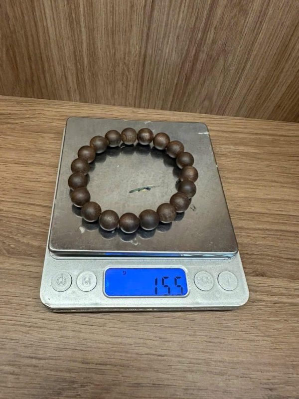 10mm Agarwood Sinking Bracelet , Super King Agarwood, Wild Agarwood Bangles . - 图片 2