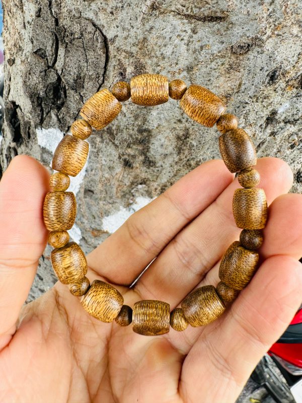 Wild Agarwood Bracelet , Agarwood Bangles , From Laos Forest , For Men And Women, Style Bead rounded cylinder - 图片 3