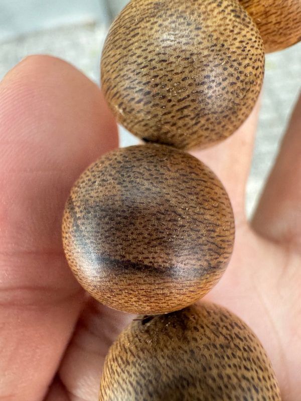 Vietnamese Wild Agarwood Bracelet  Size 18mm , Agarwood From Hue Quang Binh Forest, Big Beads For Men. - 图片 3