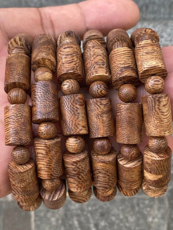 Wild Agarwood Bracelet ,Cylindrical bracelet , Agarwood From Quang Binh Vietnamese, For Men and Women - 图片 7