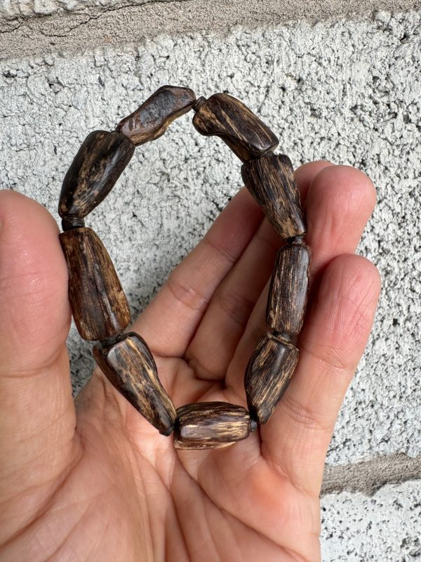 Wild Agarwood Sinking Bracelet , Agarwood Vietnamese Super King Grade , 1000 years of sedimentation - 图片 8