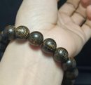 Vietnamese Agarwood Bracelet , Sinking Agarwood Beautiful Agarwood Grain , Black Bead Agarwood