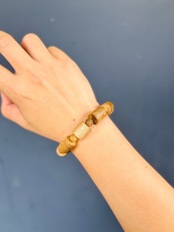 Vietnamese Agarwood Bracelet , Style cylindrical , Wild Oud,Lucky Bracelet - 图片 7