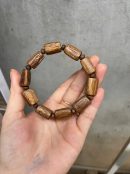 Natural cylindrical Agarwood bracelet, Vietnamese Agarwood from Nha Trang .