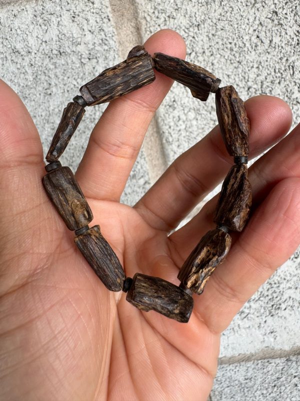 Wild Agarwood Sinking Bracelet , Agarwood Vietnamese Super King Grade , 1000 years of sedimentation - 图片 4