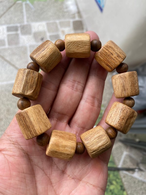 Agarwood Bracelet Big Size , Mala For Men , Nature Agarwood Bangles . - 图片 2