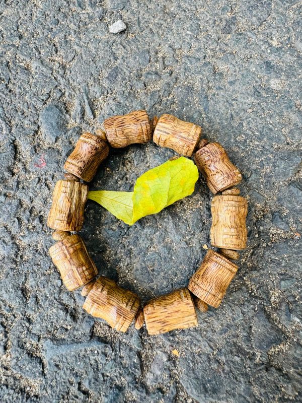 Nha Trang Agarwood Bracelet, Agarwood From Vietnamese , Very Oil Agarwood, Style Bead Barrel