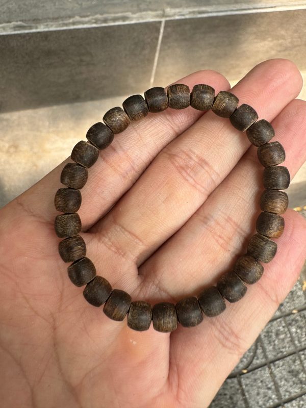 Lu Thong Agarwood Bracelet , Super Grade Agarwood Indonesia , Wild Agarwood , Bangles For Men And Women , Size 10mm - 图片 3