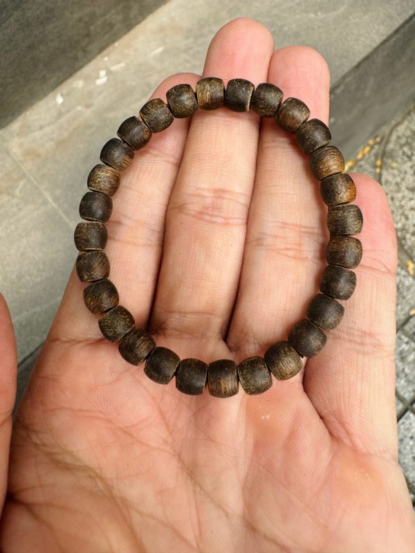 Lu Thong Agarwood Bracelet , Super Grade Agarwood Indonesia , Wild Agarwood , Bangles For Men And Women , Size 10mm - 图片 4