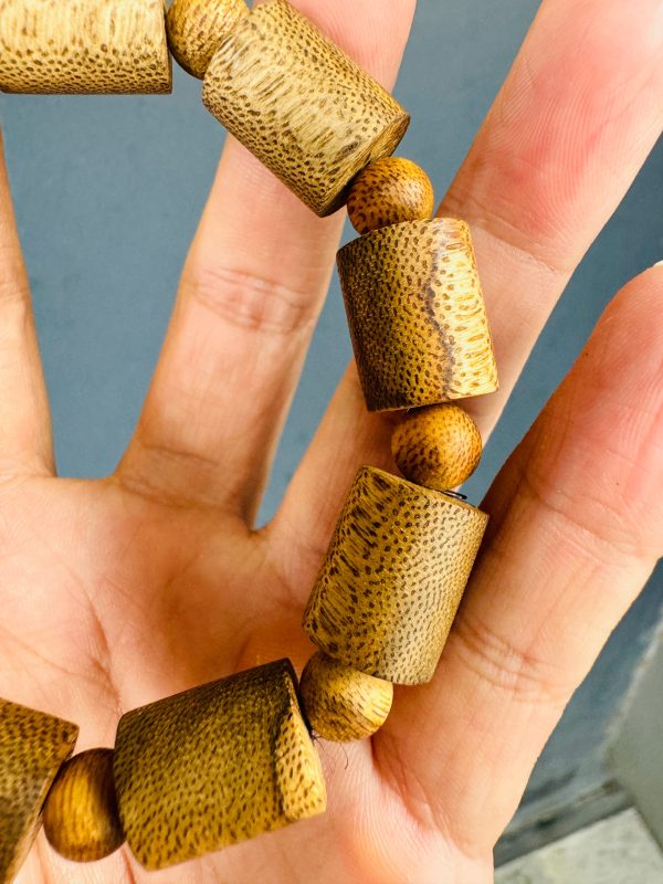 Vietnamese Agarwood Bracelet , Style cylindrical , Wild Oud,Lucky Bracelet - 图片 4