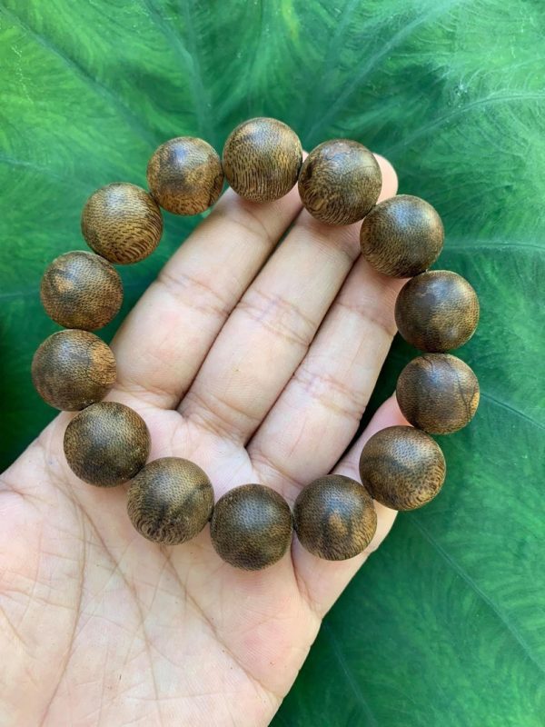 Cambodia Wild Agarwood Bracelet- From Pursat Fores,Super Grade,Real Agarwood Beaded - 图片 4