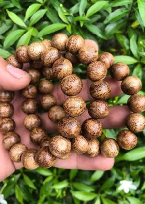 Super Grade Real Vietnamese Wild Agarwood Bracelet Bead - From High Moutain Area Huong Son - Ha Tinh - Vietnamese