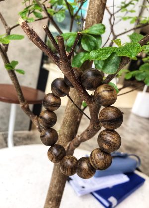 Wild Agarwood Bracelet ,Agarwood Bracelet Beads , Aroma Very Strong ,Fully Submerged In Water , Agarwood Jewelry