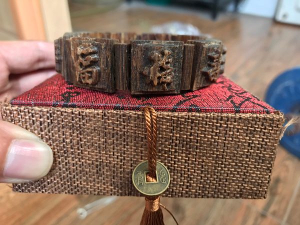 Happiness, Wealth and Longevity Agarwood Bracelet , Super Grade Agarwood , Agarwood Bangles