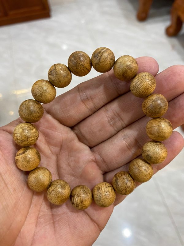 Indonesia Wild Agarwood Bracelet - From East Kalimantan Island,Strong Aroma ,Sweet Fragrance - 图片 3