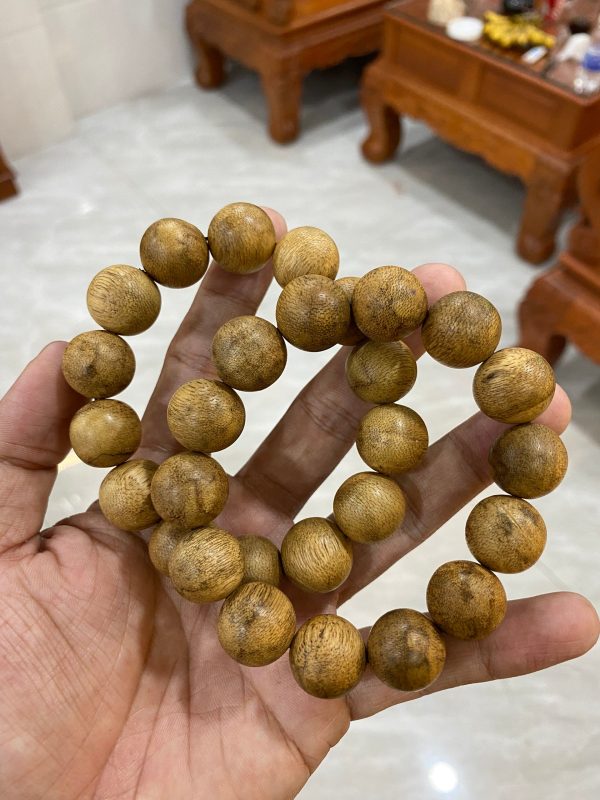 Indonesia Wild Agarwood Bracelet - From East Kalimantan Island,Strong Aroma ,Sweet Fragrance - 图片 4